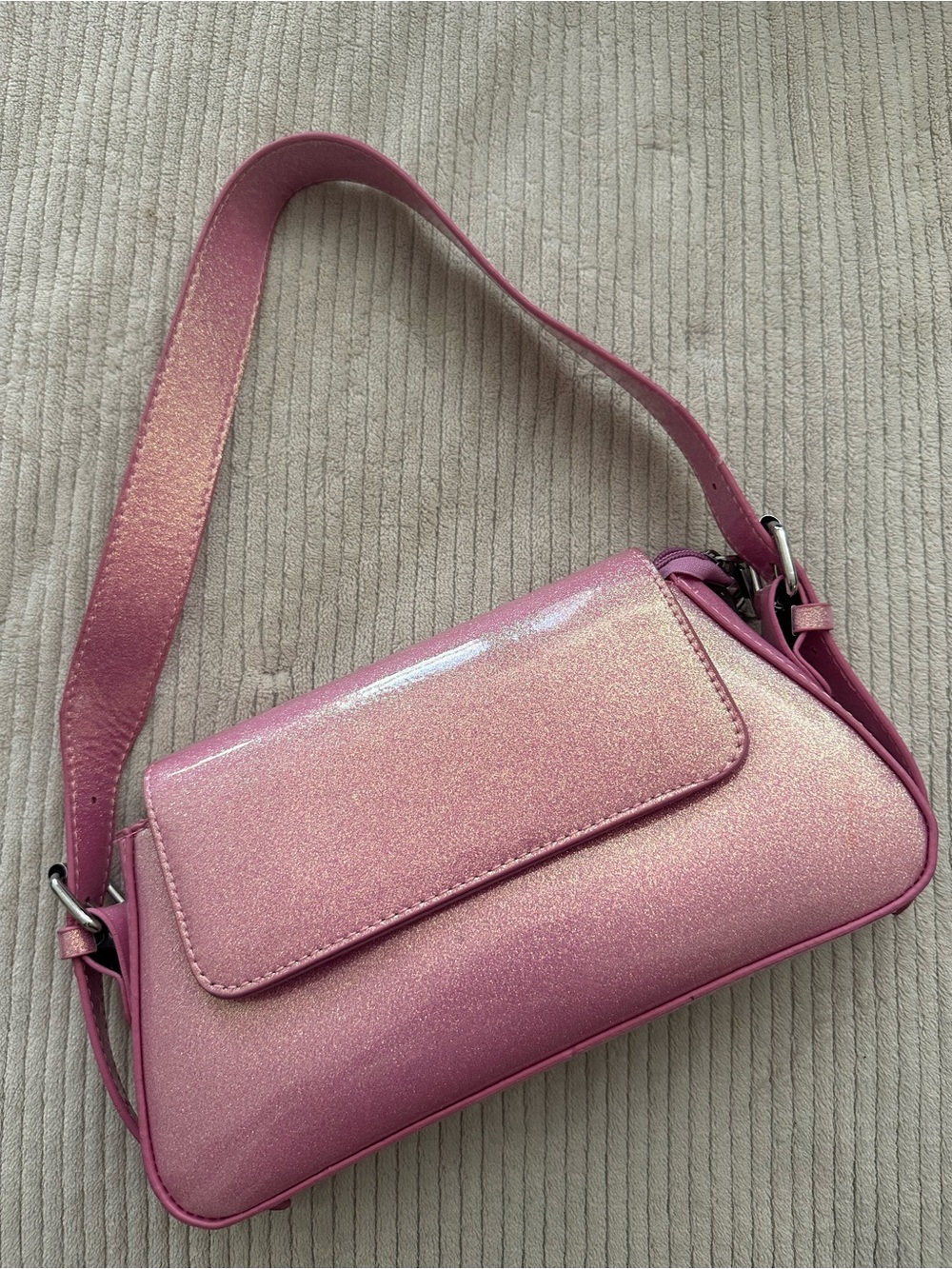 Pink Glitter Shoulder Bag – Stylish Everyday Women’s Handbag
